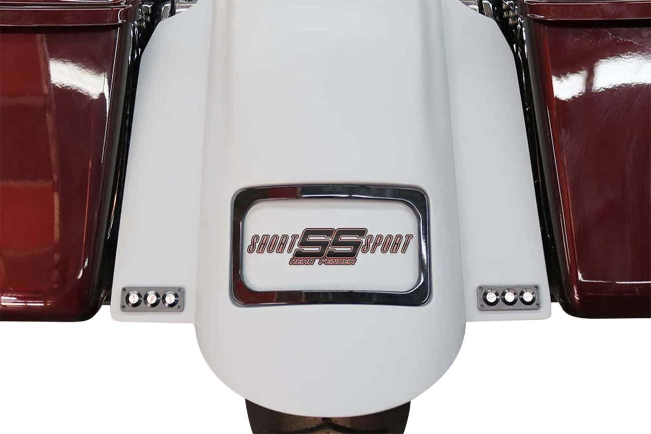 Paul Yaffe Bagger Nation Tri-Pod Taillight With Lightning Bolts