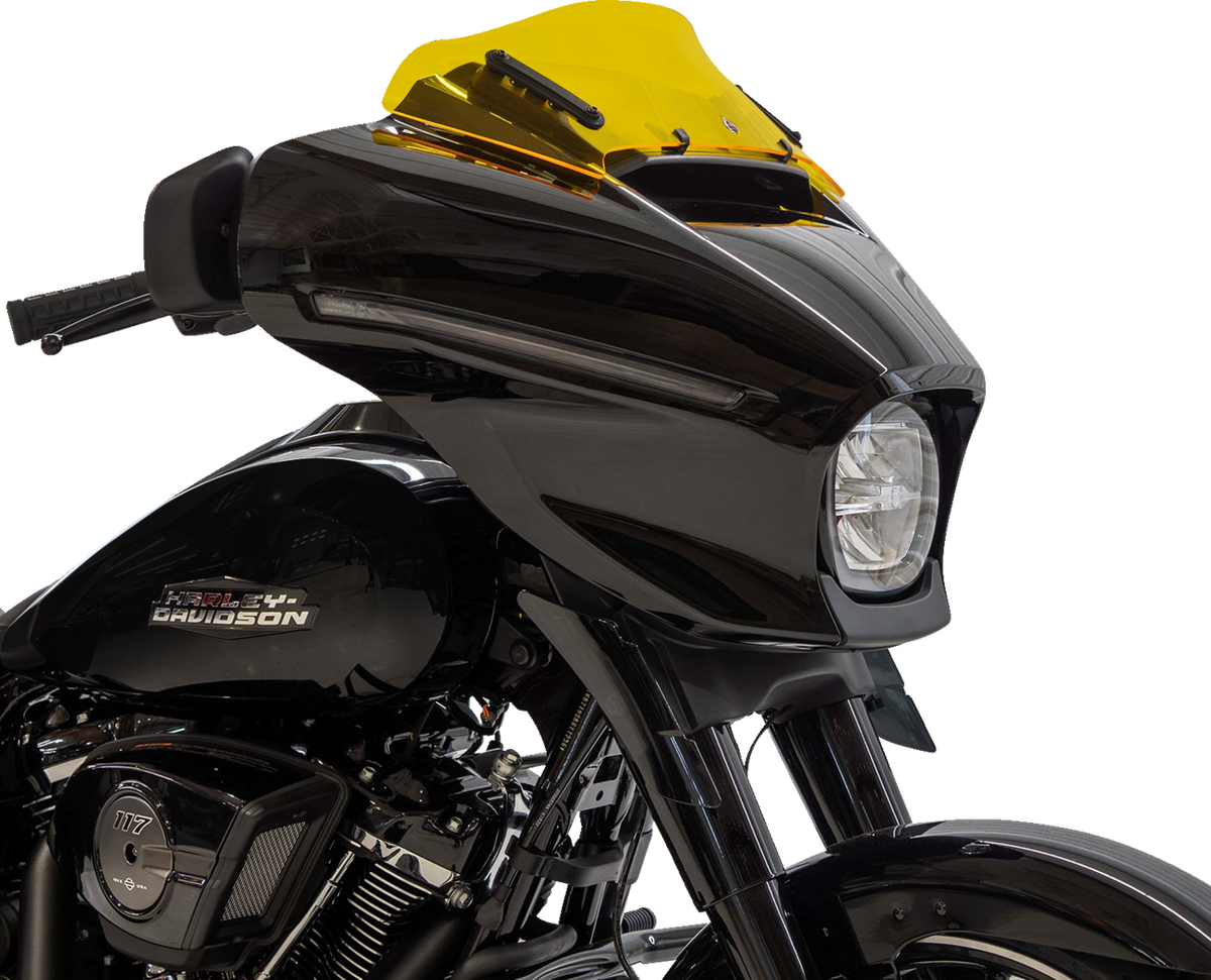 Klock Werks Kolor Flare™ Windshield - 6-1/2" - Yellow - FLHX