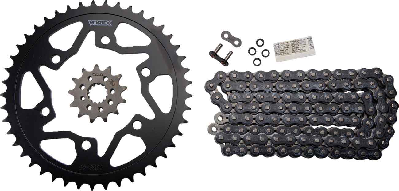 Vortex Chain And Sprocket Kit - HFRS - Black - Kawasaki EX 300 Ninja