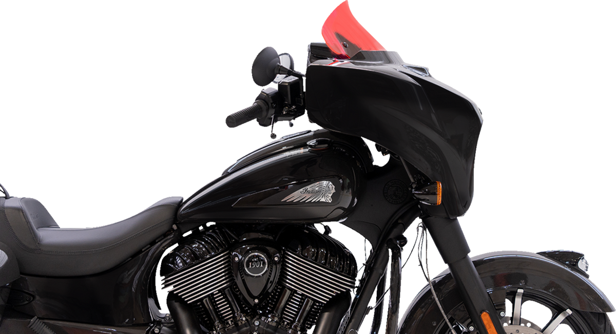 Klock Werks Ice Flare® Windshield - 10" - Pink Ice - '14-'26 Indian
