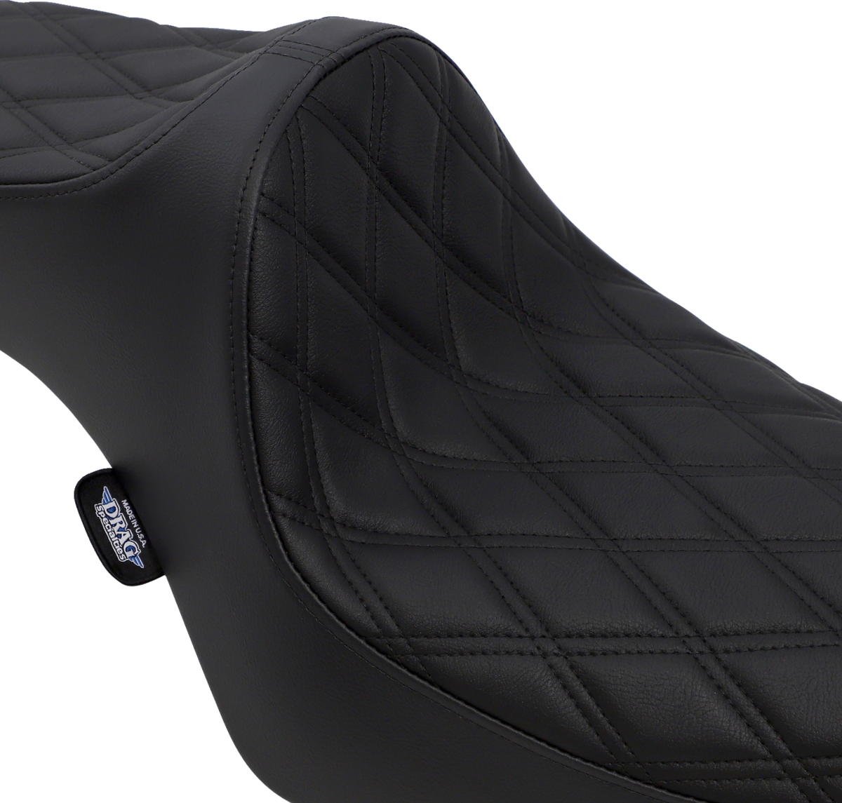 Drag Specialties Seats Predator III Seat - Double Diamond - Black Stitching - XL '82-'03