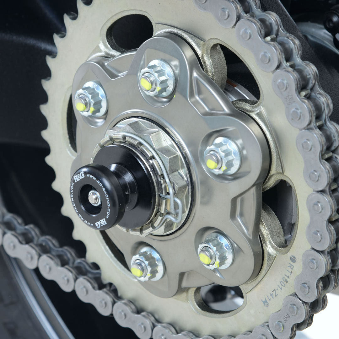 R&G Racing Rear Axle Slider Swingarm Protector for Panigale 1199 1299 V4 V4S V4R