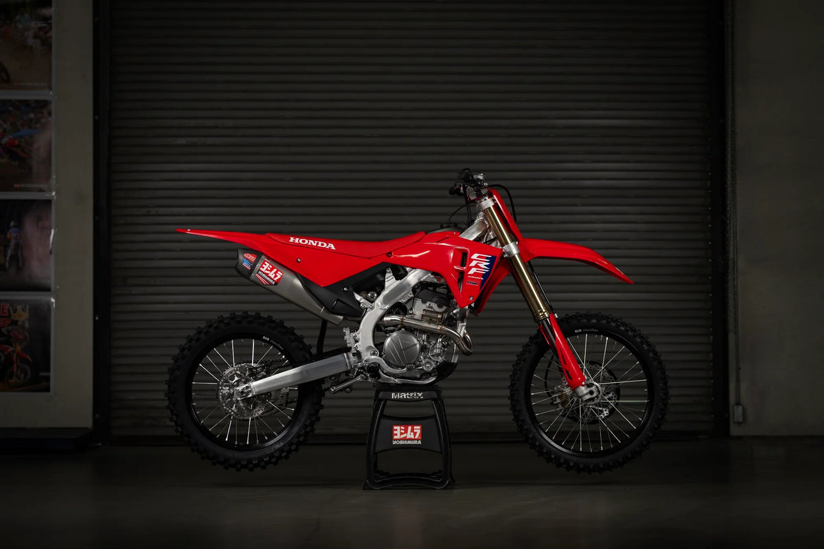 Yoshimura CRF250R/RX 25-26 RS-12 Stainless Full Exhaust, W/ Stainless Muffler