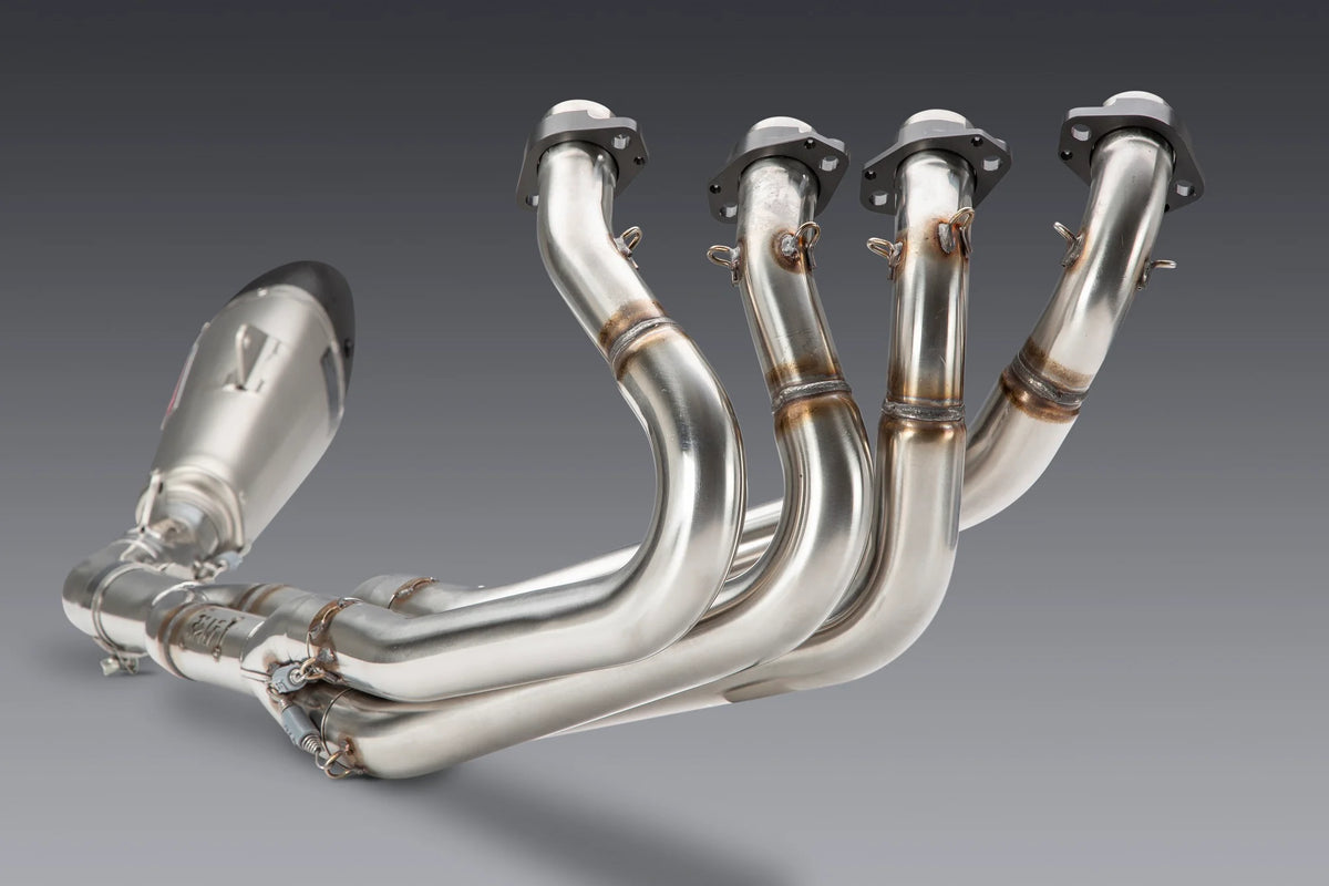 Yoshimura GSX-R1000 05+ / ZX10 07+ Oval Lightning Sprint Alpha T Stainless Exhaust, W/ Stainless Muffler