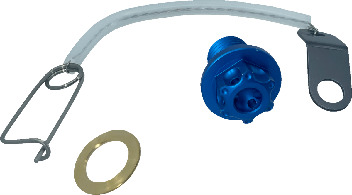 PSR Magnetic Drain Plug - M12 X 1.50 X 15 MM - Blue - Honda | Kawasaki | KTM | Yamaha