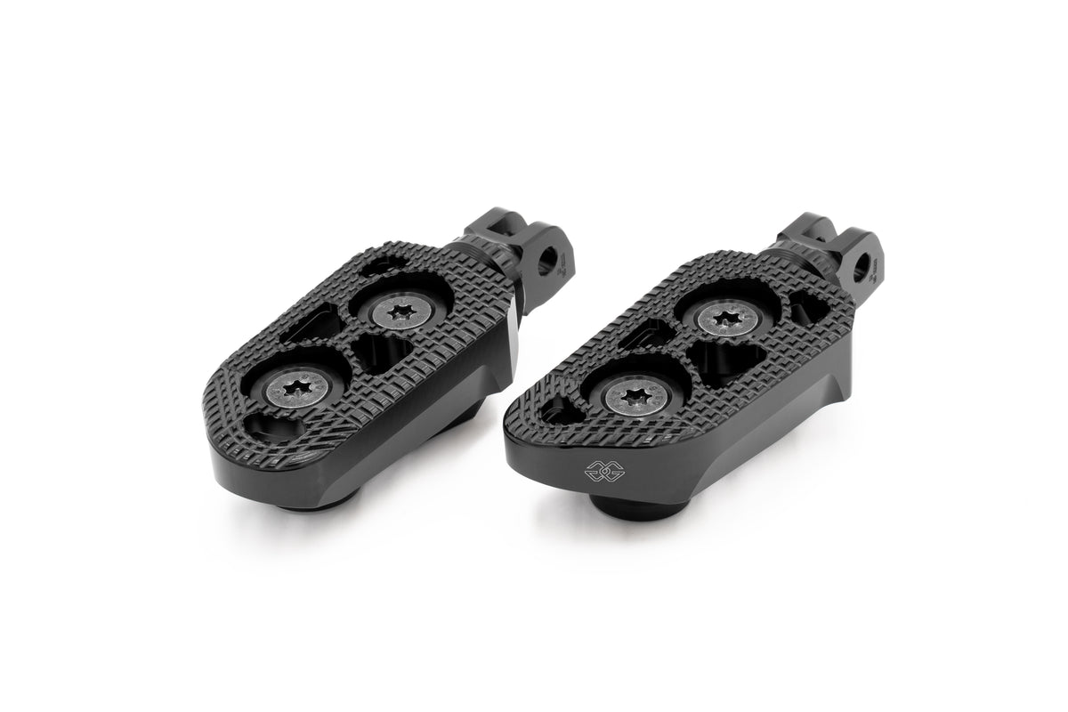 Gilles Tooling Tour-X Touring Replacement Footrest, Rider, Black
