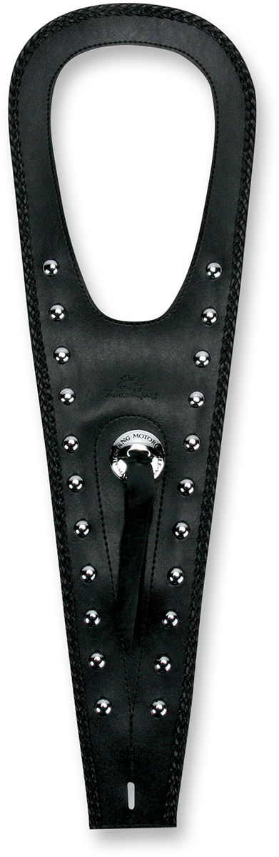 Mustang Cruiser Tank Bib - Studs/Concho - Black - Kawasaki