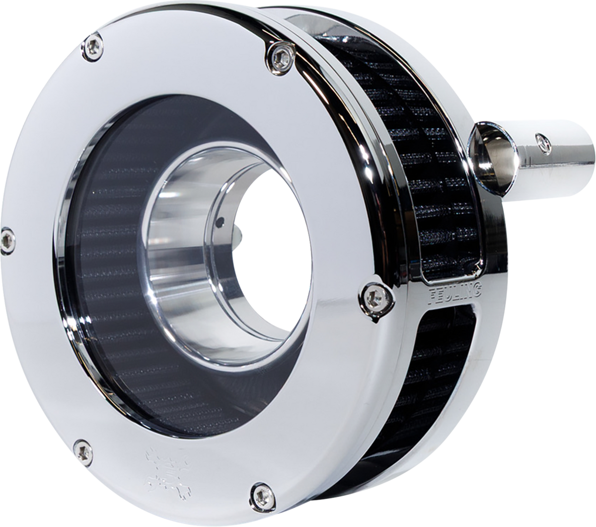 Feuling Parts Slim BA Air Cleaner Kit - Chrome/Clear - Black Filter - '08-'17 Twin Cam