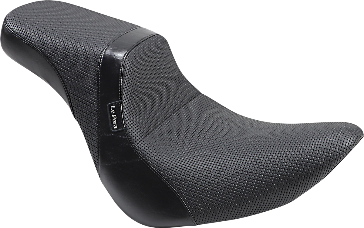 Le Pera Daytona 2-Up Seat - Without Backrest - Basketweave - Black - FLFB '18-'23