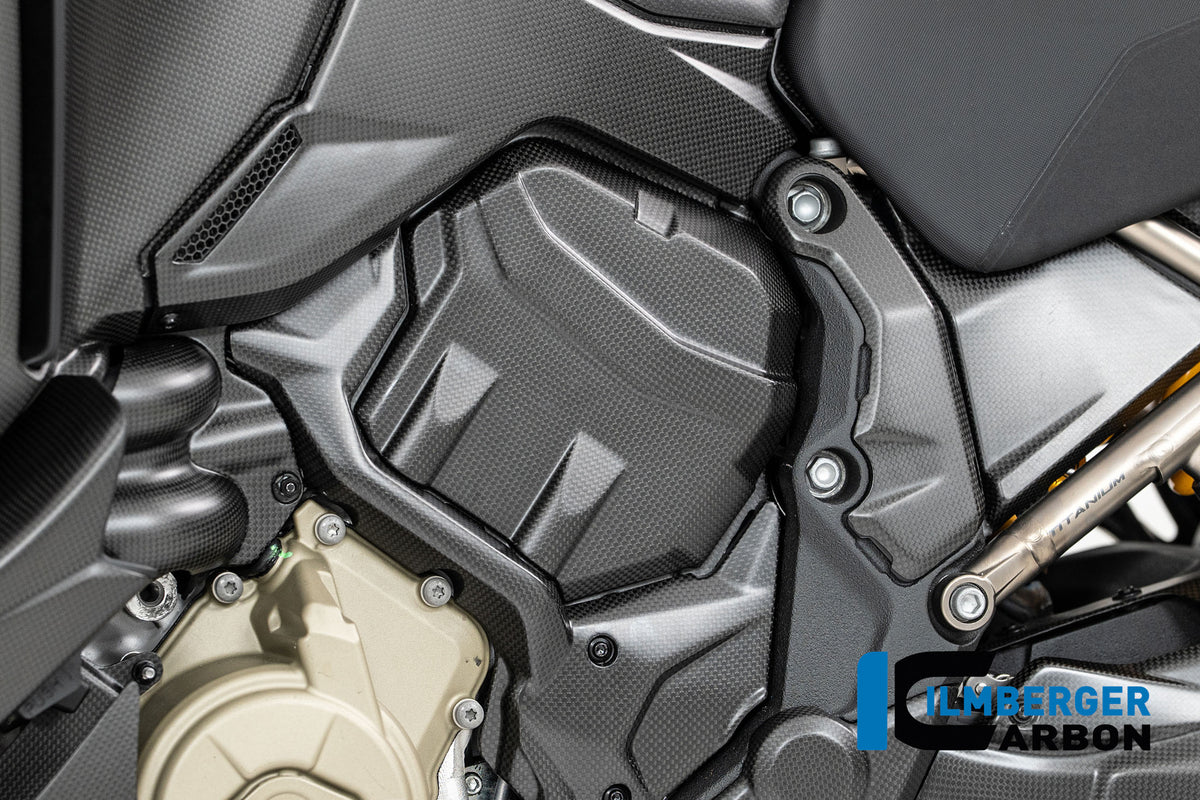 Ilmberger Carbon Cylinder Head Cover Left Carbon Matte Ducati Multistrada V4 2025