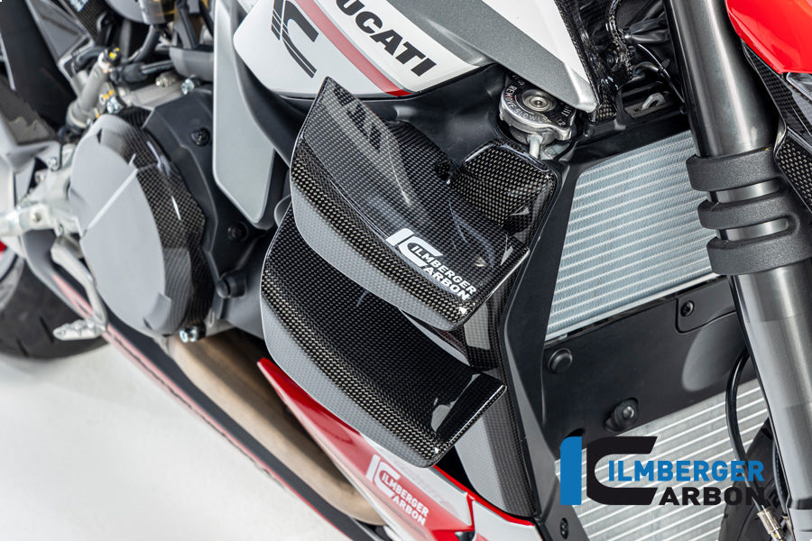 Ilmberger Carbon Radiator Cover Right Ducati Streetfighter V2 - Gloss