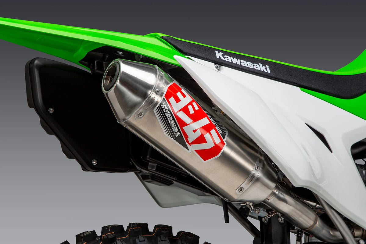 Yoshimura KLX300R 21-26 RS-2 Stainless Slip-On Exhaust, W/ Aluminum Muffler