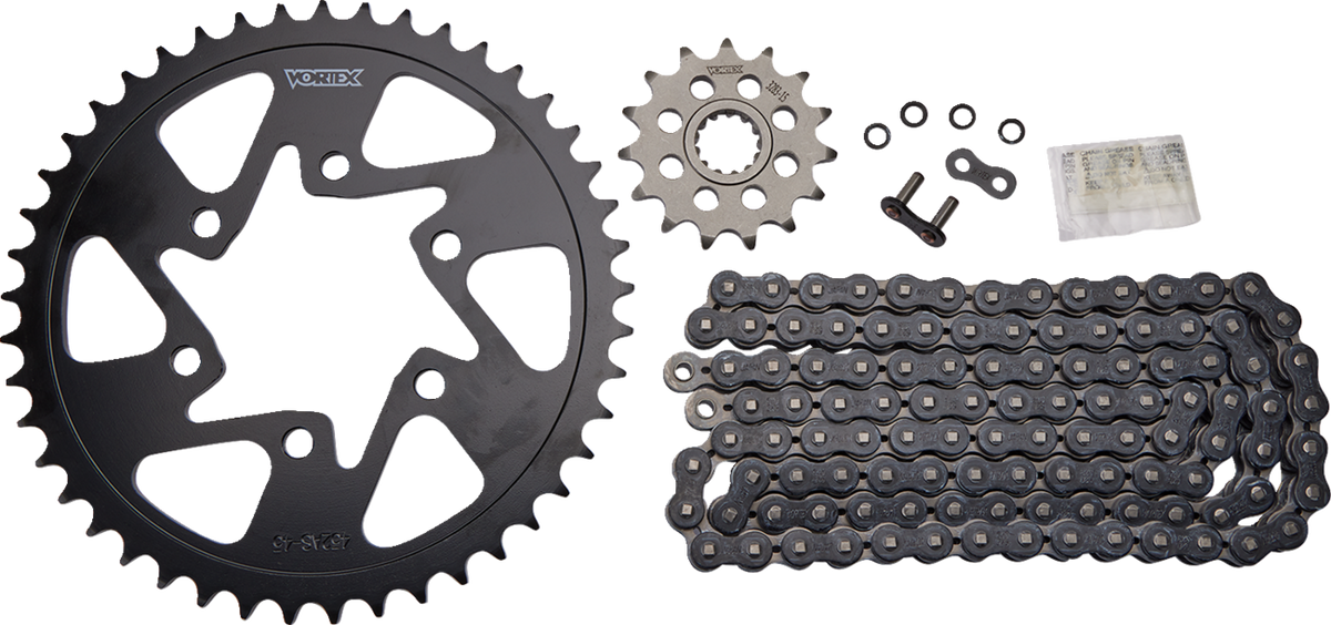 Vortex Chain And Sprocket Kit - HFRS - Black - Kawasaki Ninja ZX-6R