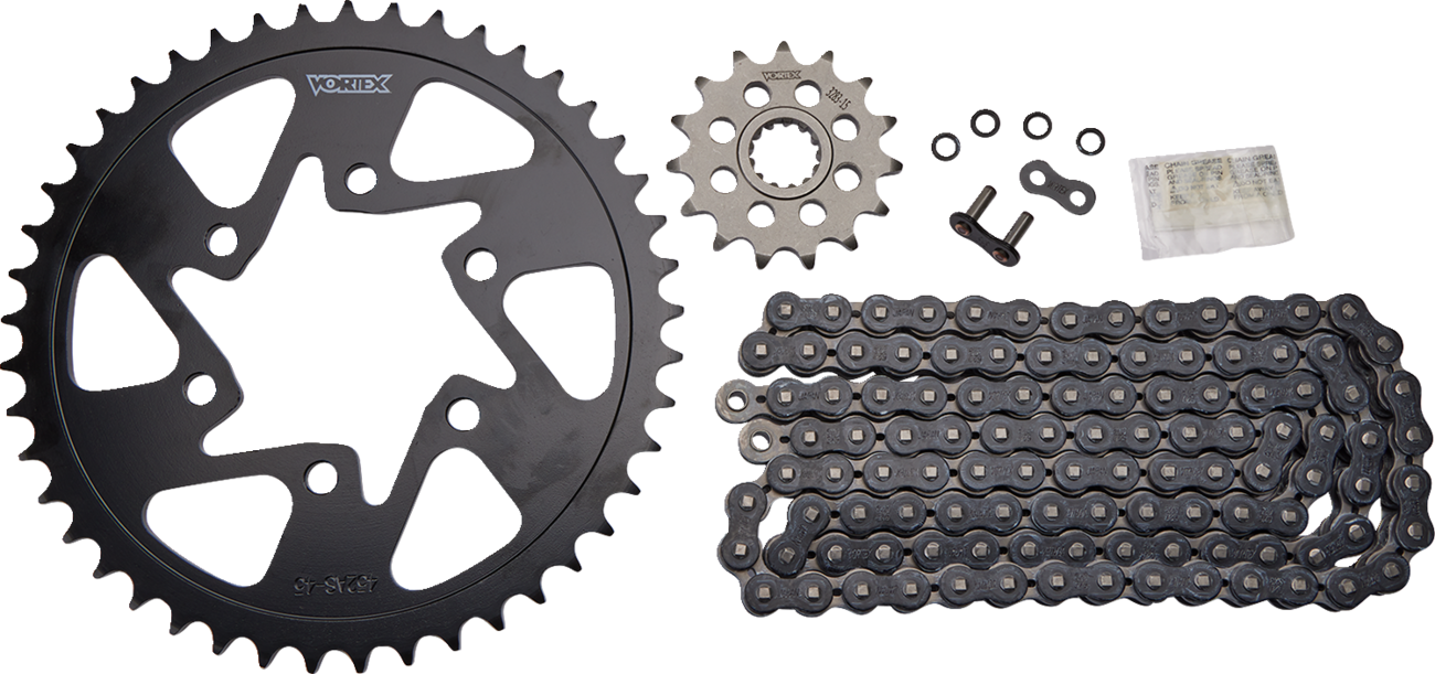 Vortex Chain And Sprocket Kit - HFRS - Black - Kawasaki Ninja ZX-6R
