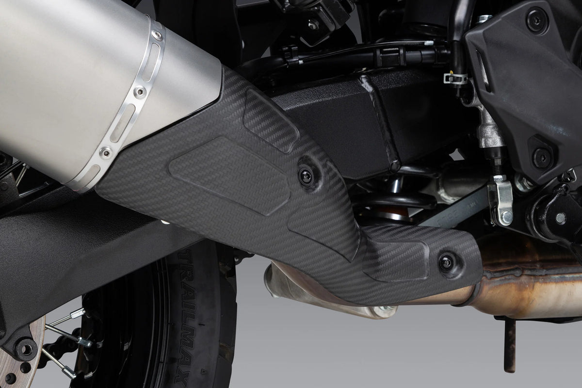 Yoshimura V-Strom 800 23-26 RS-12 ADV Stainless Slip-On Exhaust, W/ Stainless Muffler