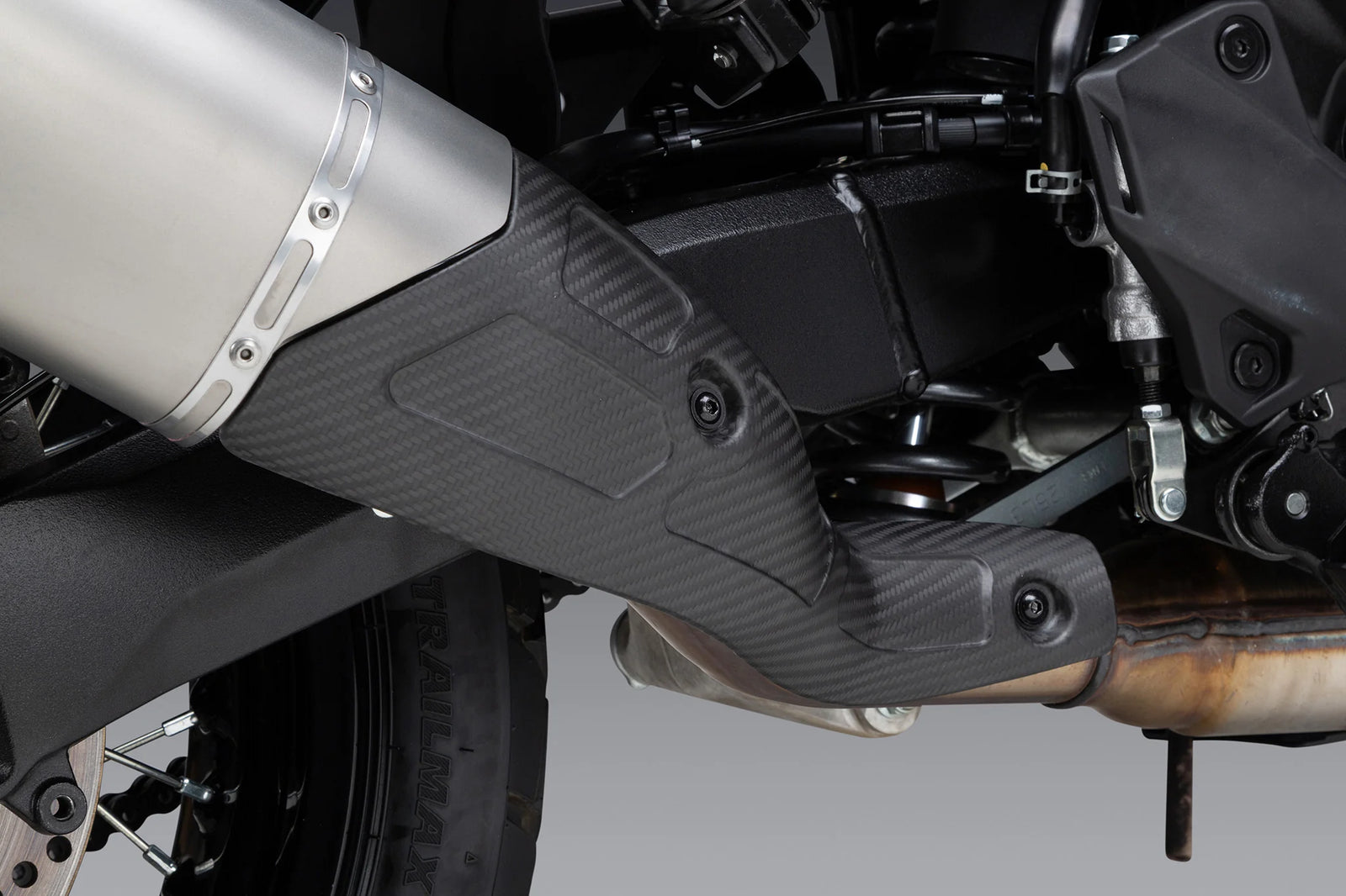 Yoshimura V-Strom 800 23-26 RS-12 ADV Stainless Slip-On Exhaust, W/ Stainless Muffler