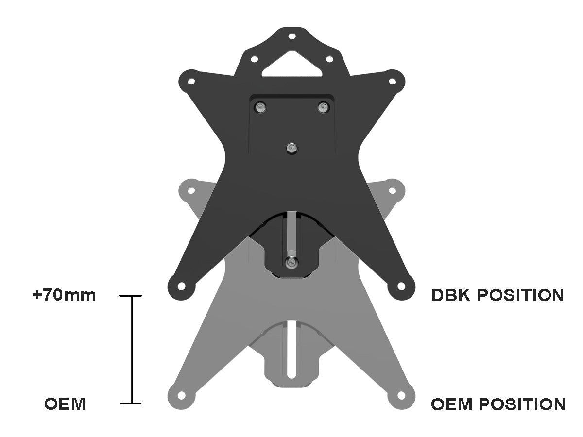 Ducabike DBK PRT21 - Diavel V4 Adjustable License Plate Holder