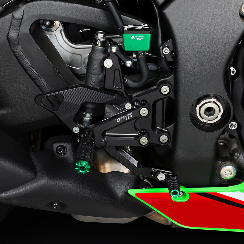 Bonamici Racing Adjustable Rearsets - Kawasaki ZX-10R