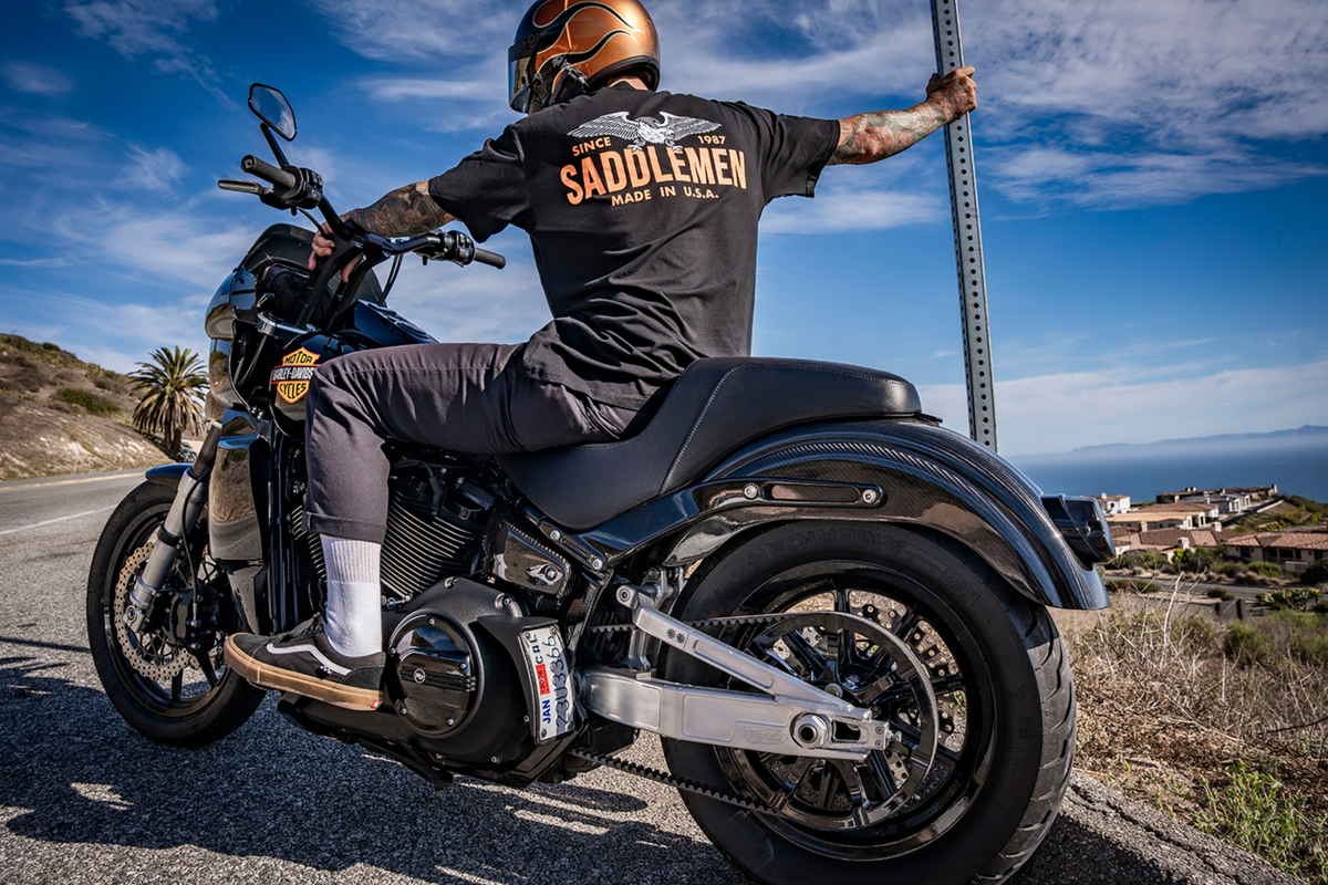 Saddlemen Rear Fender - Carbon Fiber/Gloss - FXBB/FXST/FLSL