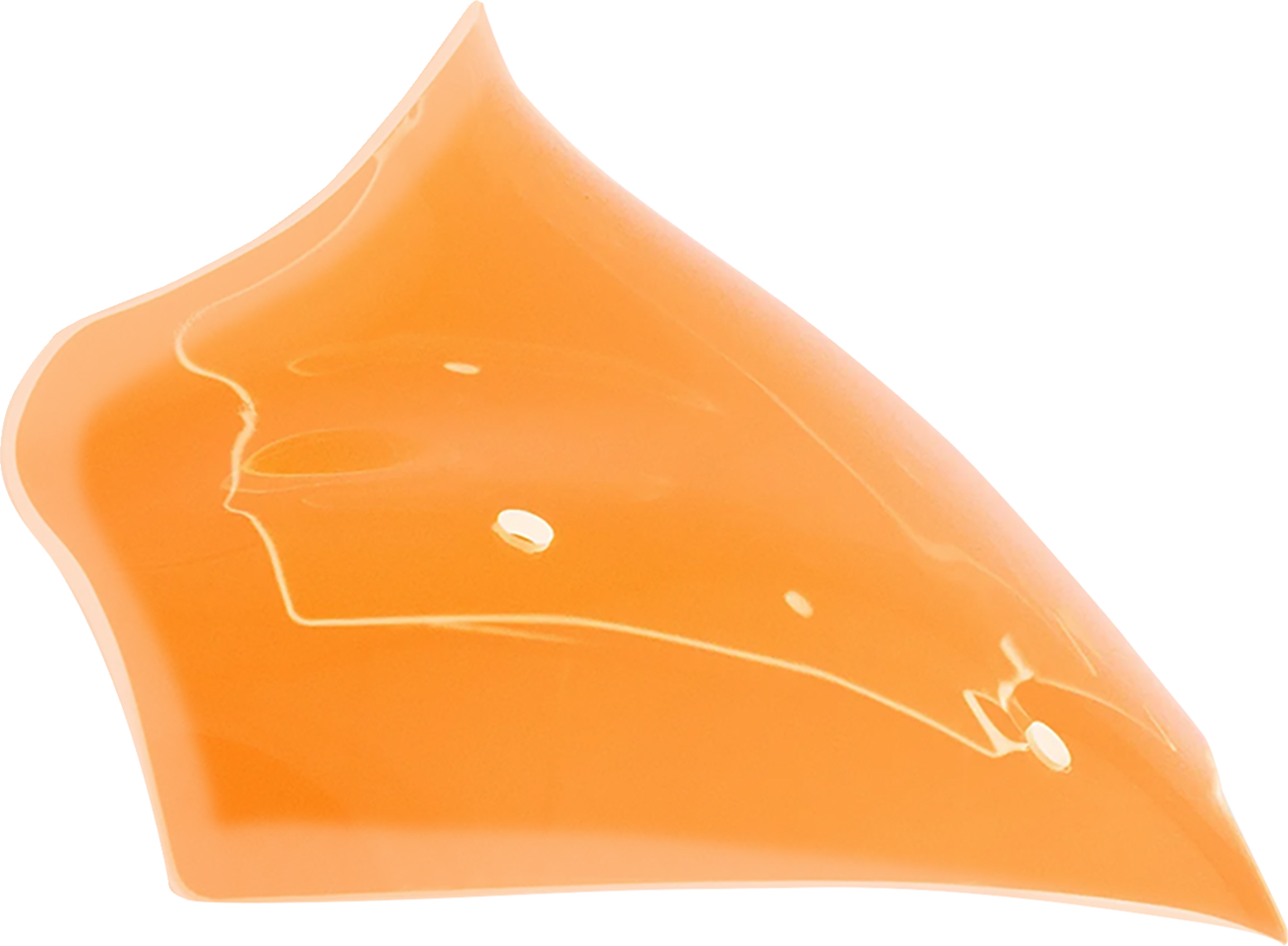 Klock Werks Ice Flare® Windshield - 8" - Orange Ice - '23-'25 FLTRX