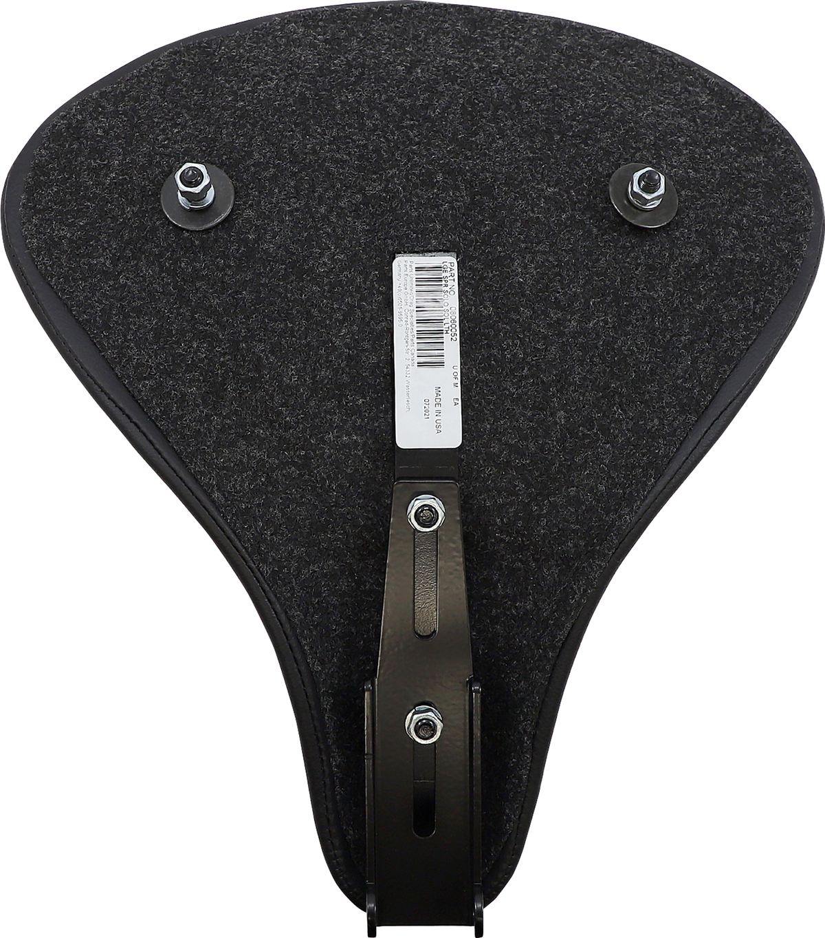 Drag Specialties Seats Seat - Spring Solo - Large - Black Solar-Reflective Leather - Smooth