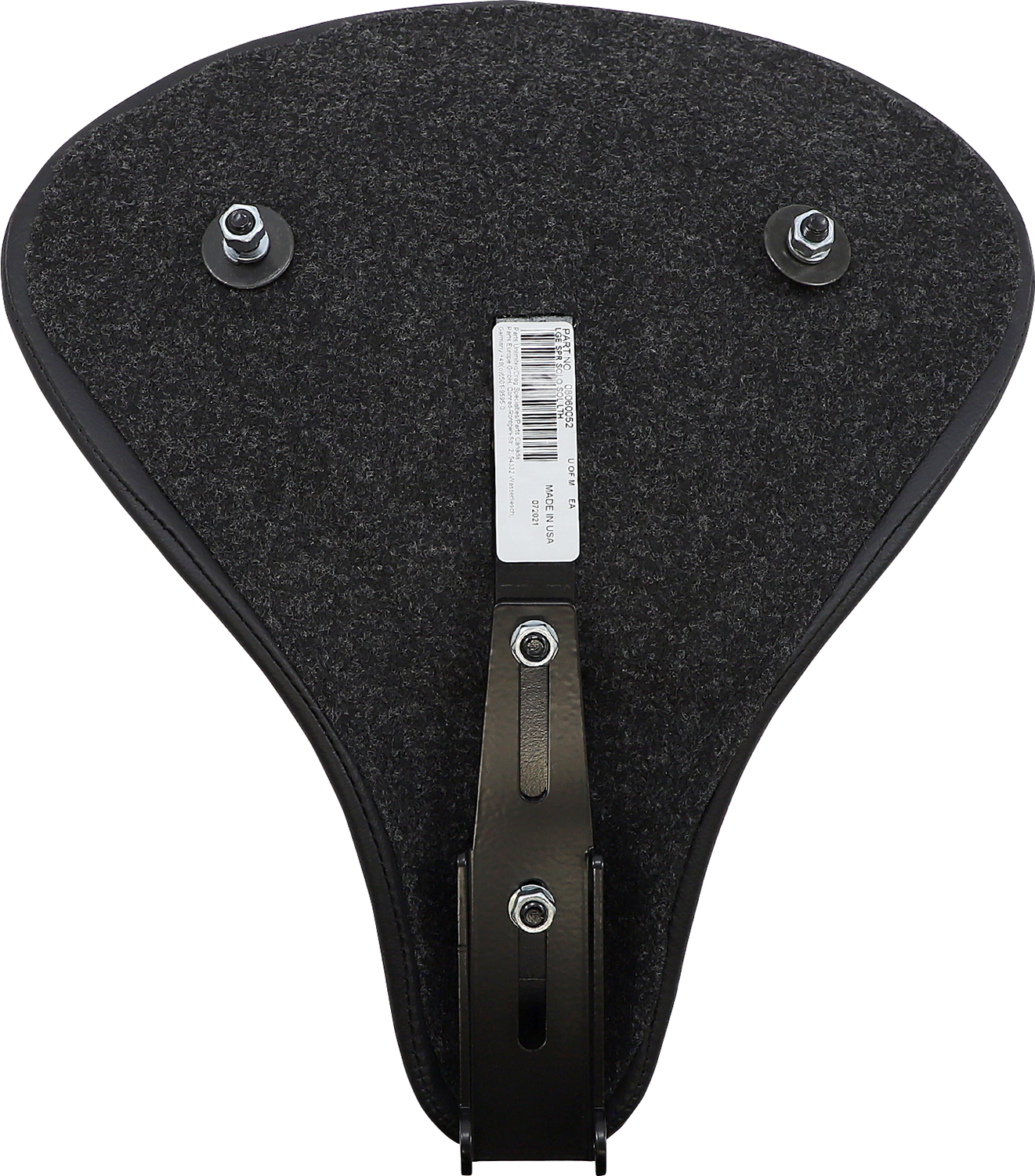 Drag Specialties Seats Seat - Spring Solo - Large - Black Solar-Reflective Leather - Smooth