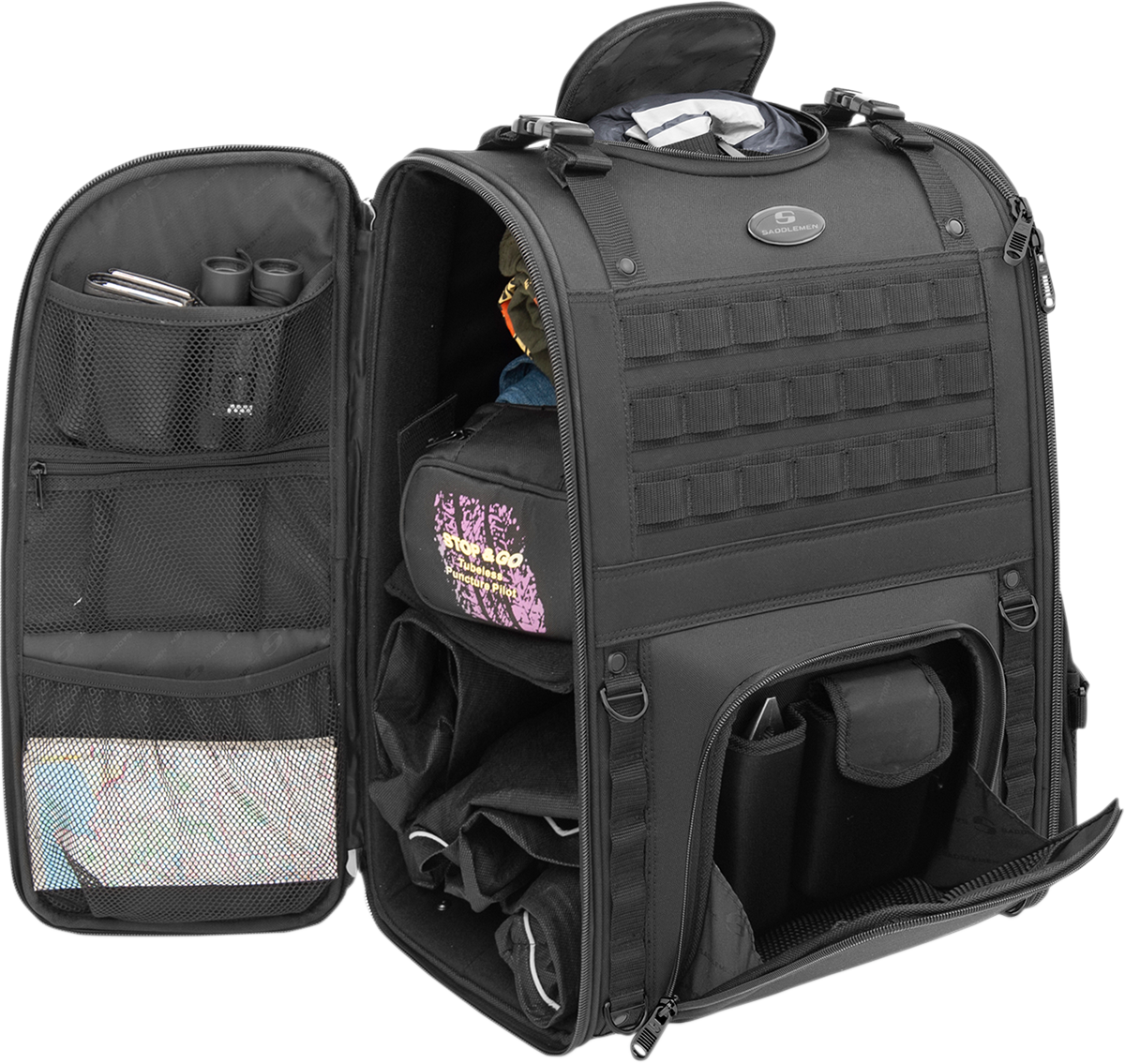 Saddlemen S3500 Tactical Sissy Bar Bag - Black
