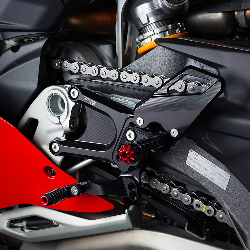 Bonamici Racing Adjustable Rearsets - Ducati Panigale V4 - V4S - V4R