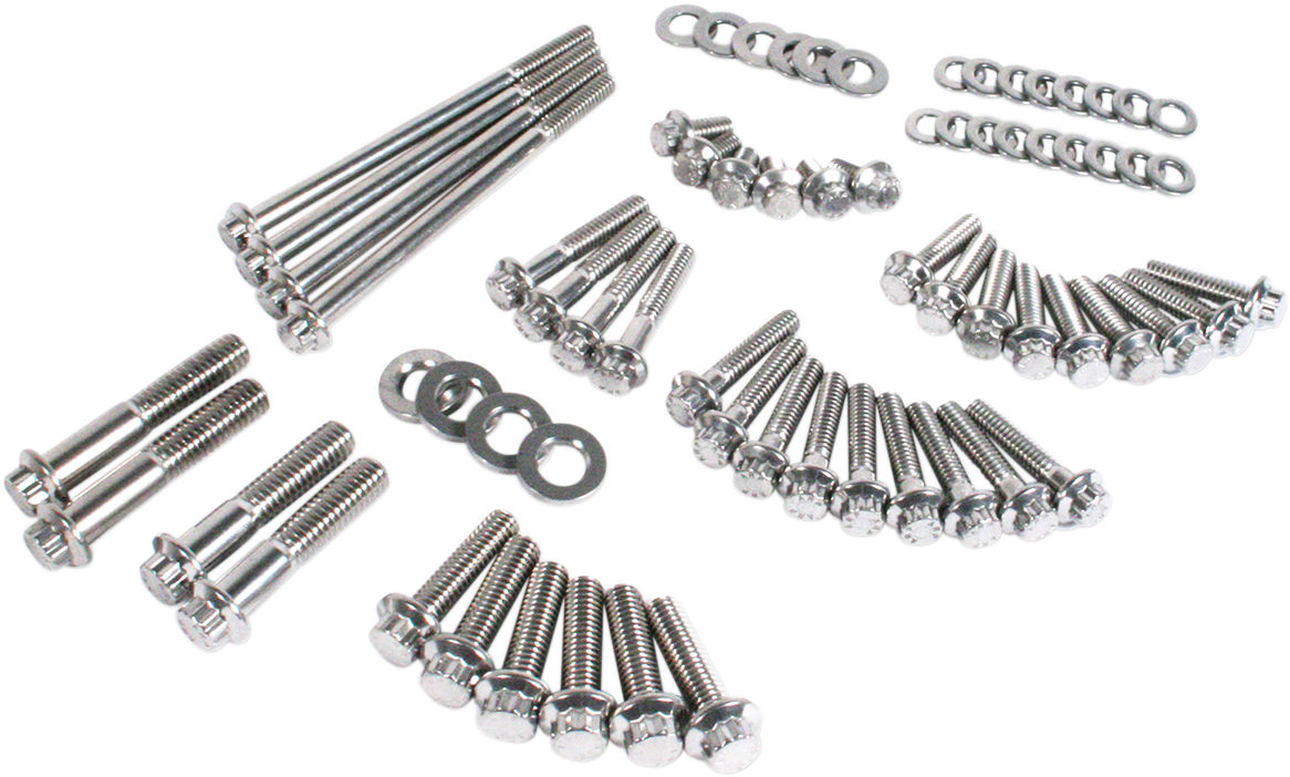 Feuling Parts Fastener Kit - External Primary/Transmission - 12-Point/Dress-Up - FX