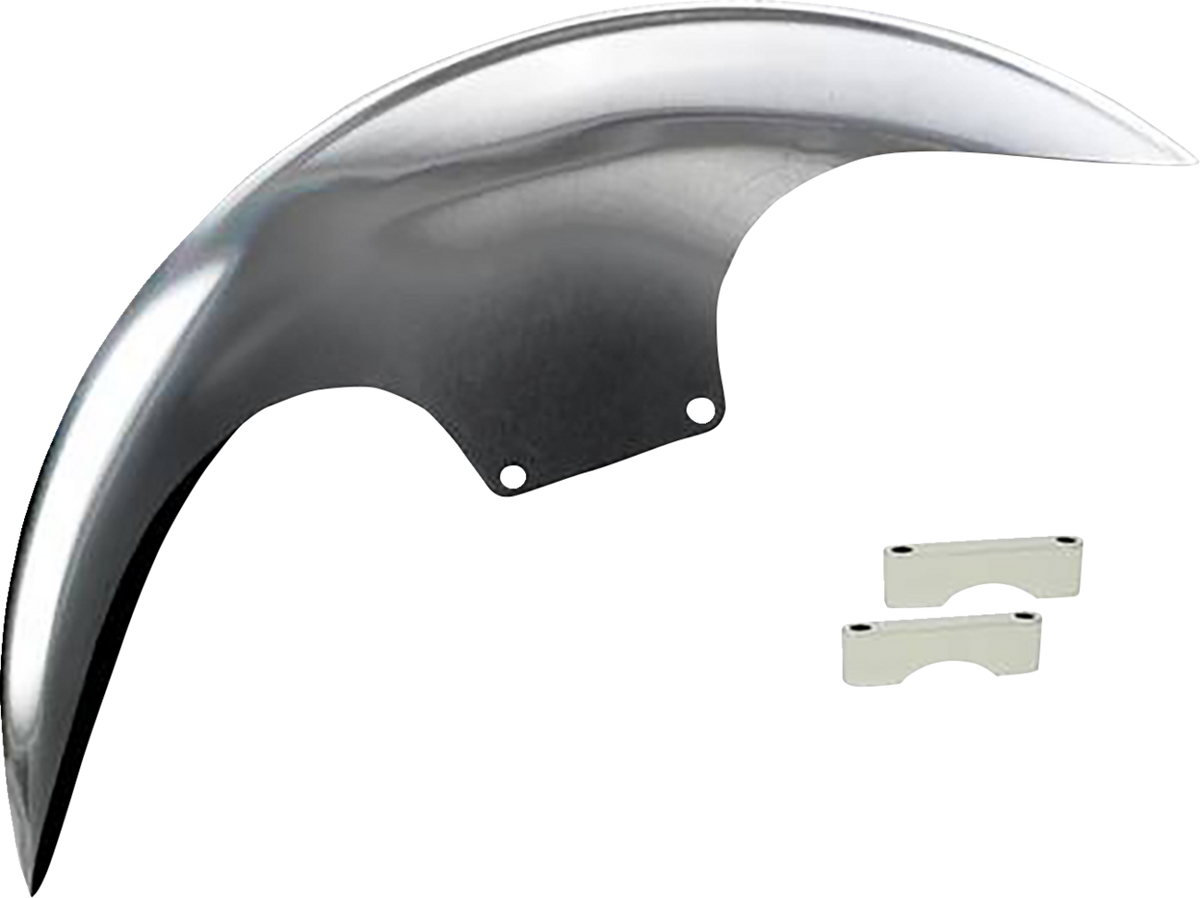 Paul Yaffe Bagger Nation Cafe Front Fender - 21" - Chrome Spacers