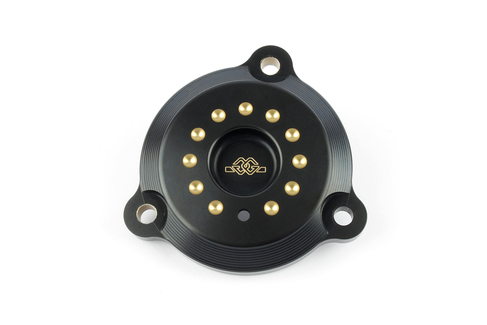 Gilles Tooling Front Belt Pulley Cover Black-Gold