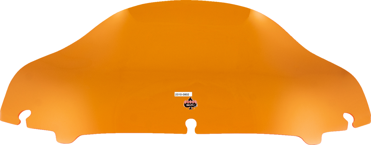 Klock Werks Kolor Flare® Windshield - 6-1/2" - Orange - '14-'25 FLH/FLHT/FLHX