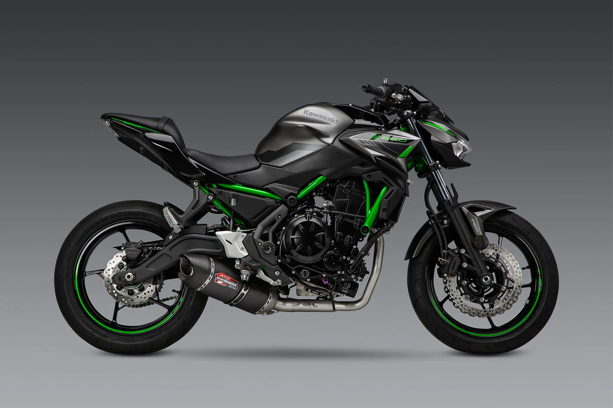 Yoshimura NINJA/Z 650 17-26 Race AT2 Stainless Full Exhaust, W/ Carbon Fiber Muffler