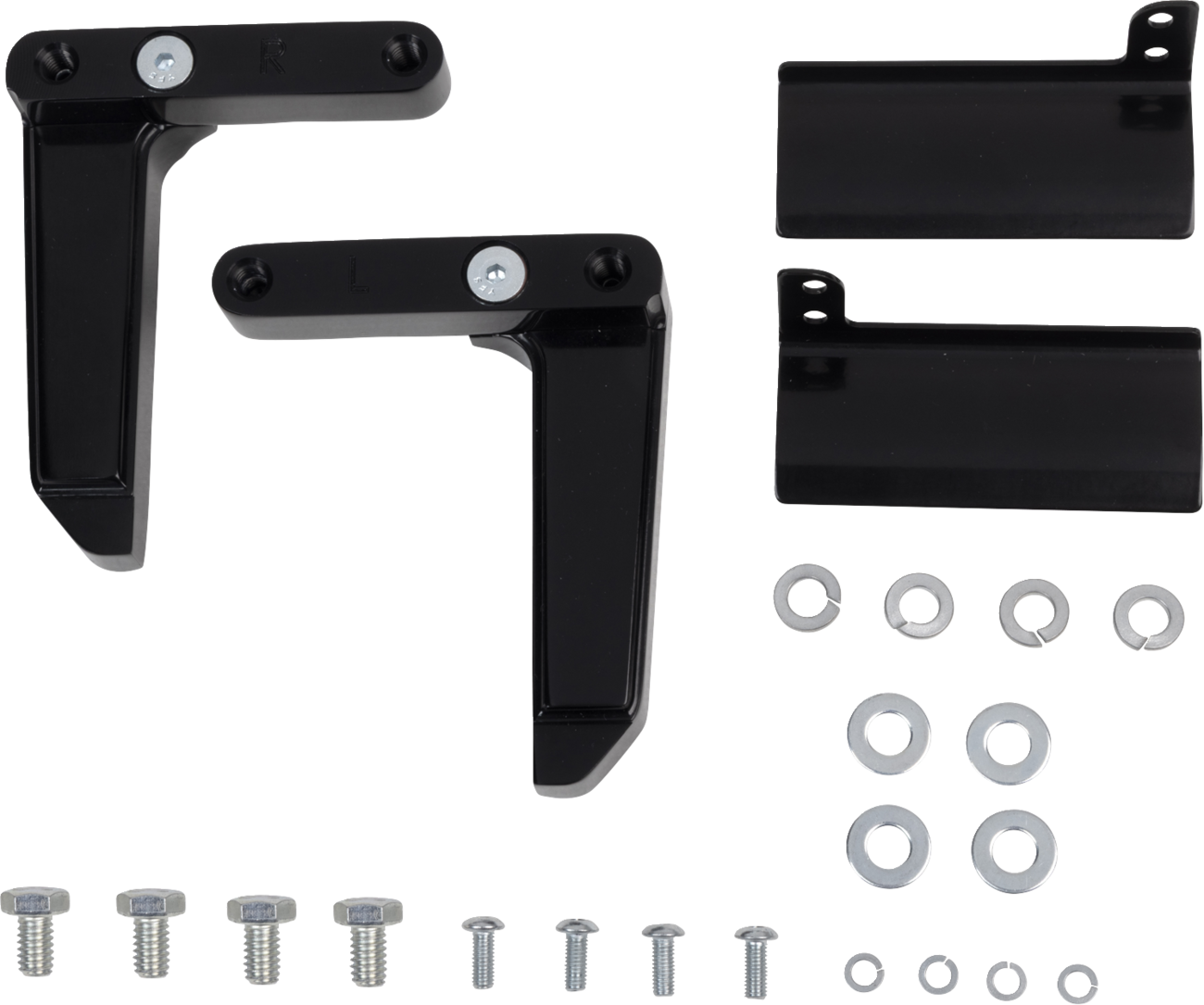 Paul Yaffe Bagger Nation Cafe Front Fender - 18" Wheel - With Inverted Fork Adapters - Debris Guards - HD Softail