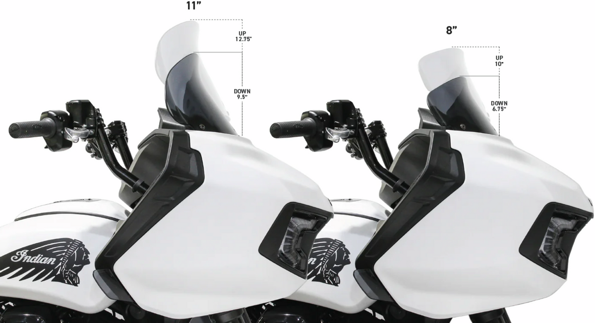 Klock Werks Flare® Windshield - 12" - Tall - Tinted - '14-'25 Indian