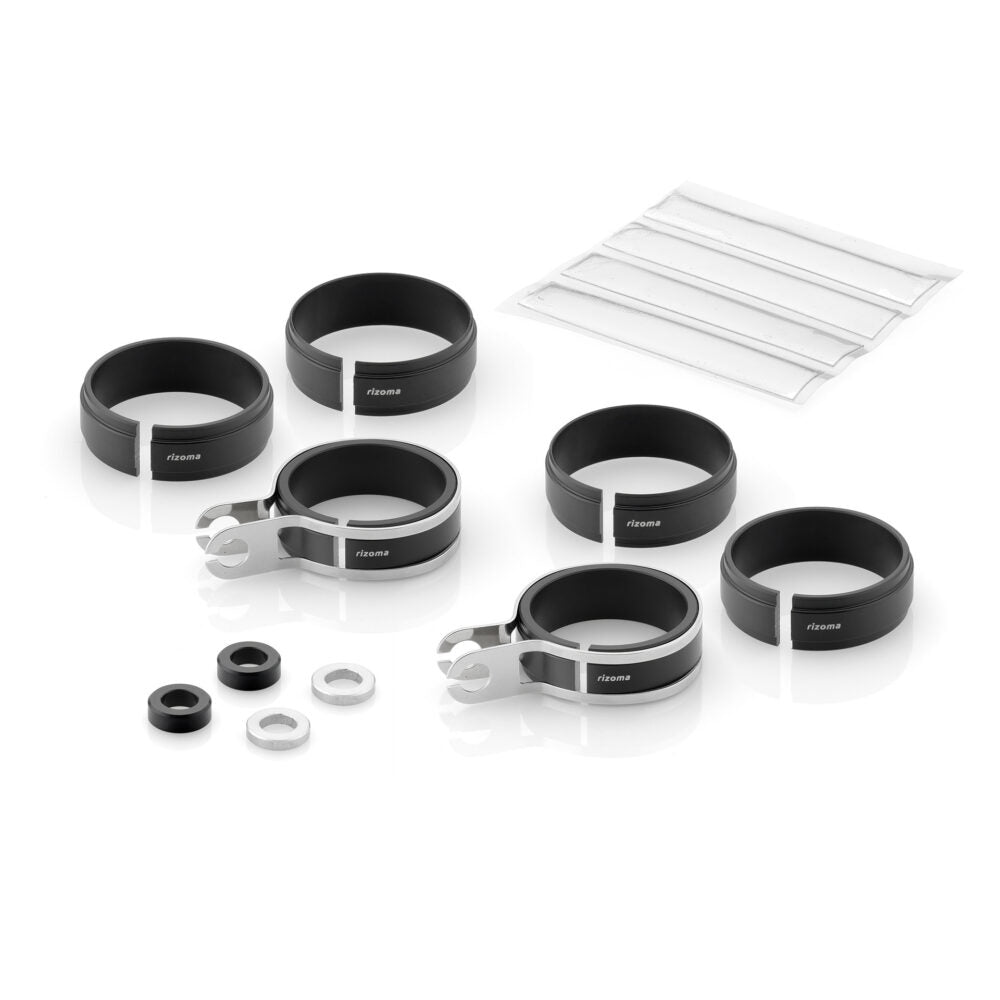 Rizoma Mounting Kit For Front Turn Signals - Black / Front