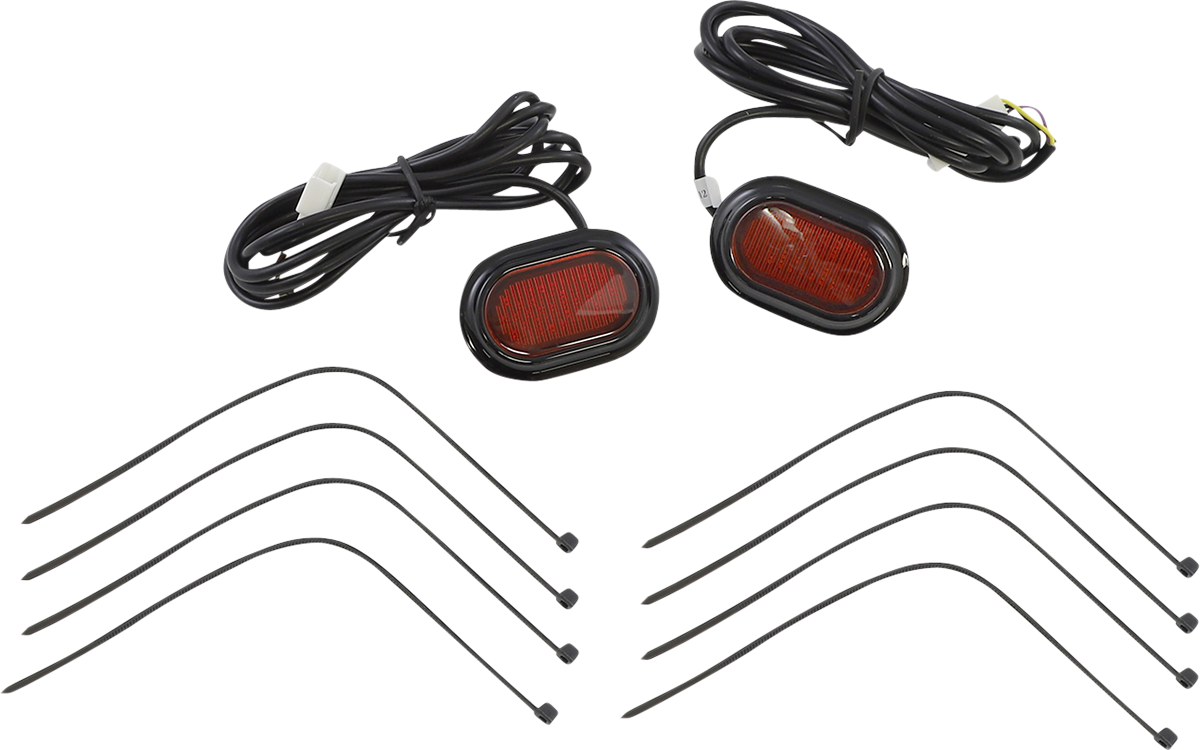 Custom Dynamics Antenna Grommet Light - Red Lens - Black