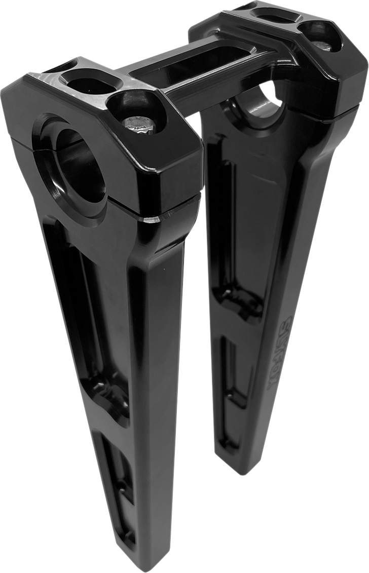 Slyfox Handlebar Riser Kit - Straight - 1" Clamping - 10" Rise - Black