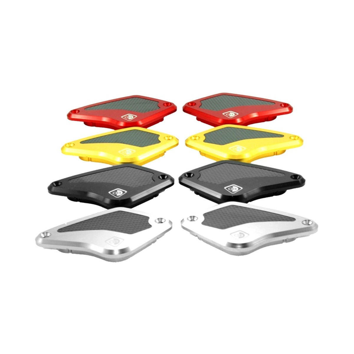 Ducabike DBK Carbon Front Brake and Clutch Fluid Reservoir Covers Diavel V4