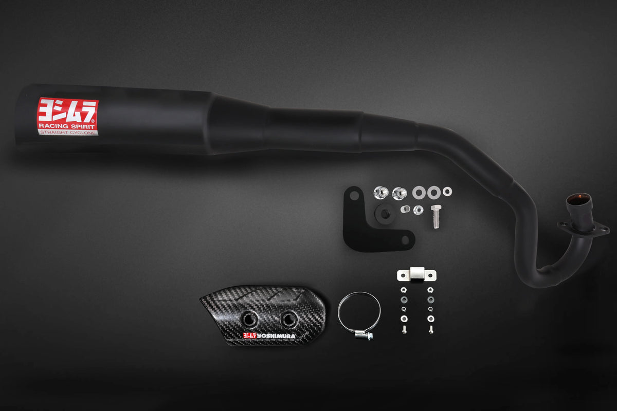 Yoshimura Yat Dax 125 2023-25 Race Straight Cyclone High Pipe Stainless Black