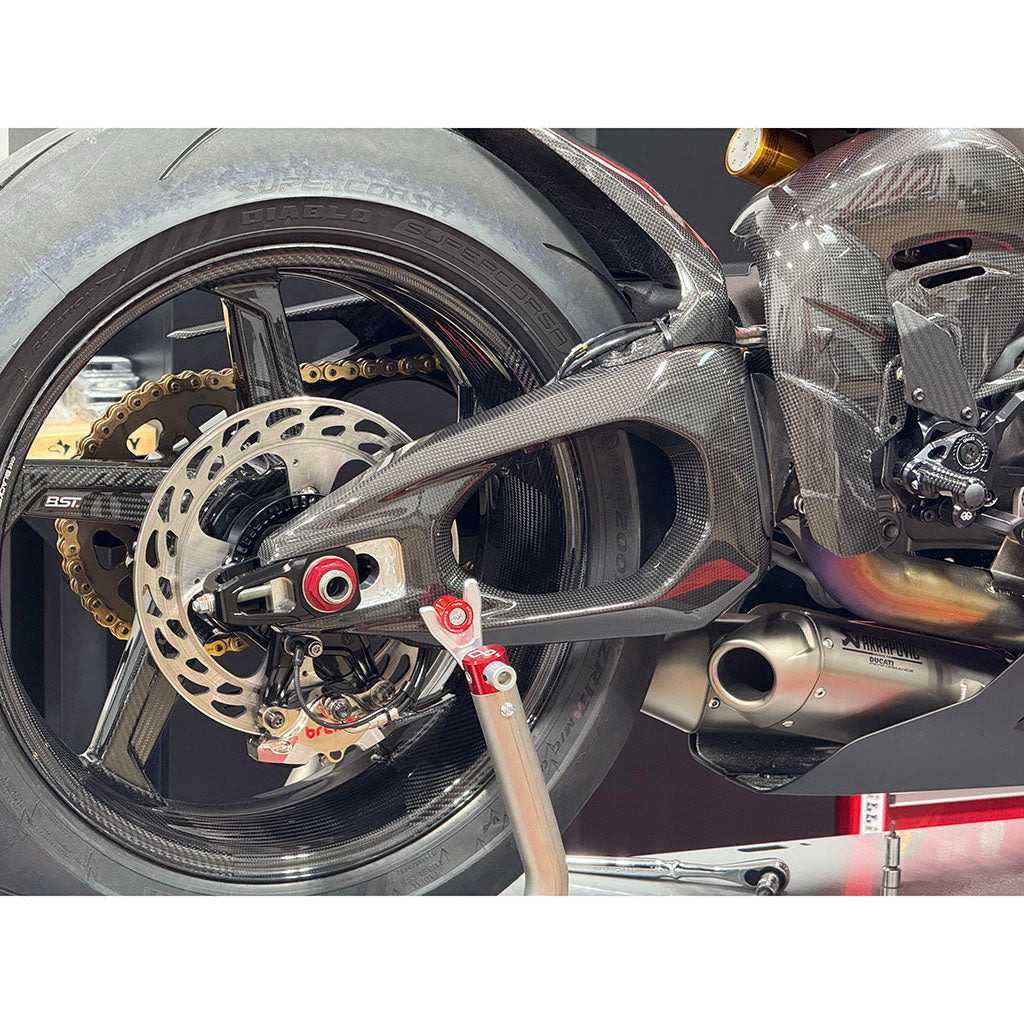 Fullsix Carbon Fiber Clip On Swing Arm Cover Streetfighter V4 V4S