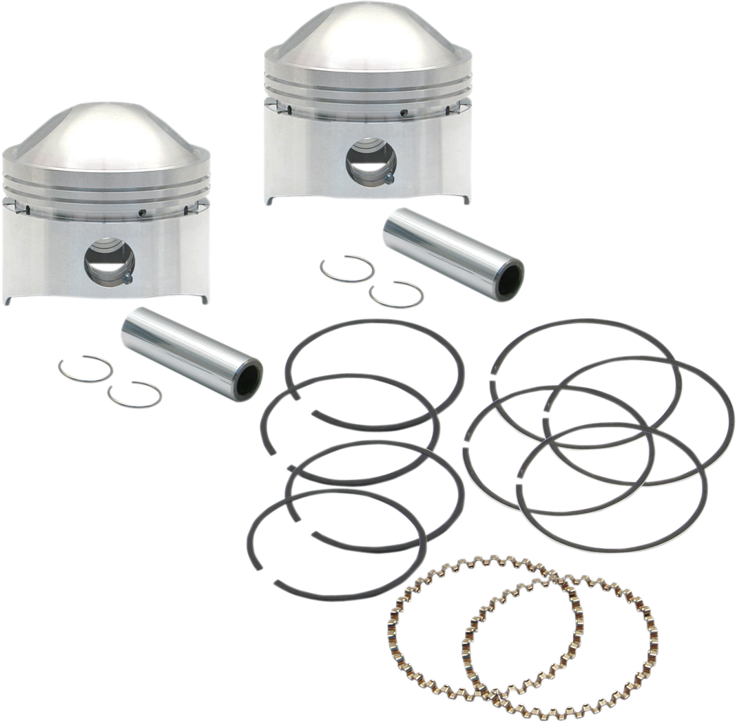 S&amp;S Cycle Piston Kit - Low Compression - 80" Stock Motor - +.020