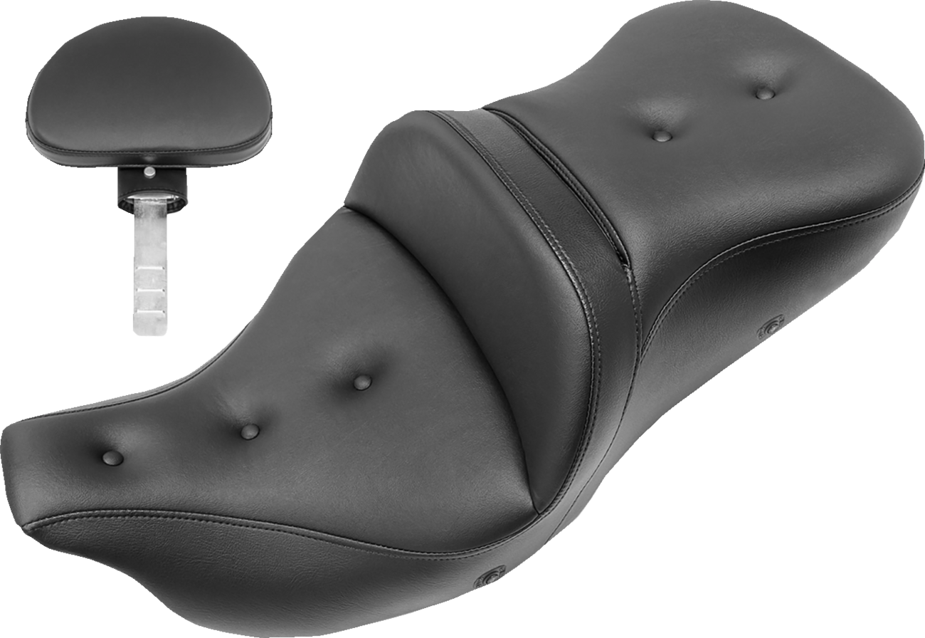 Saddlemen Extended Reach Roadsofa™ Seat - Pillow Top - Backrest - Heated - FL '08-'24