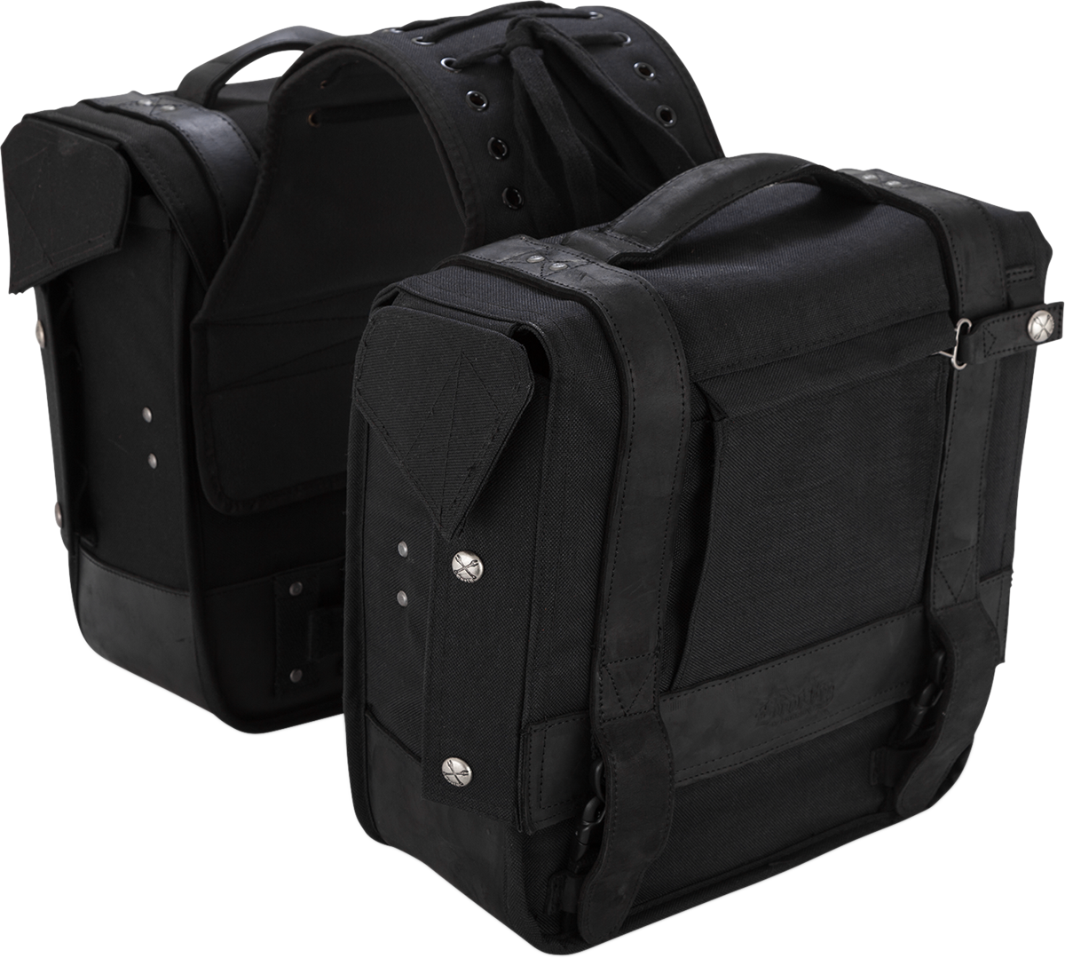 Burly Brand Throw-Over Saddlebag - Black