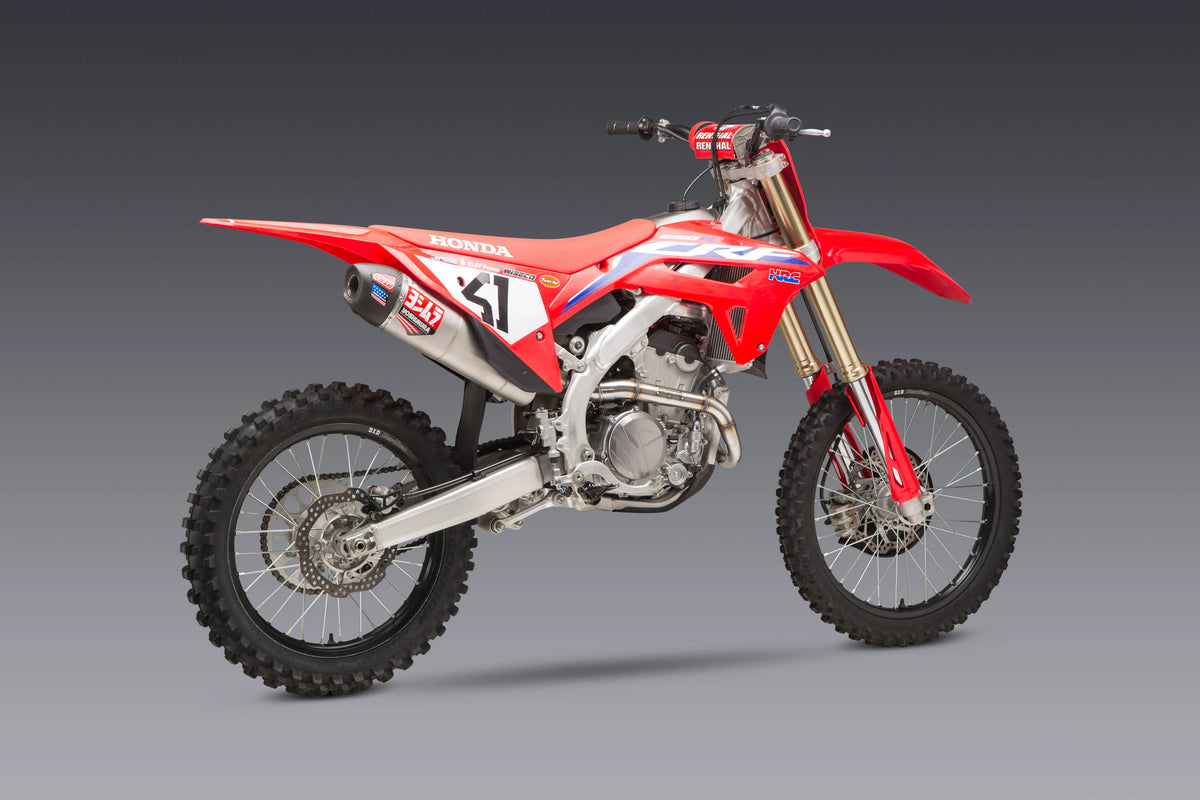 Yoshimura CRF250R/RX 22-24 RS-12 Stainless Full Exhaust, W/ Stainless Muffler