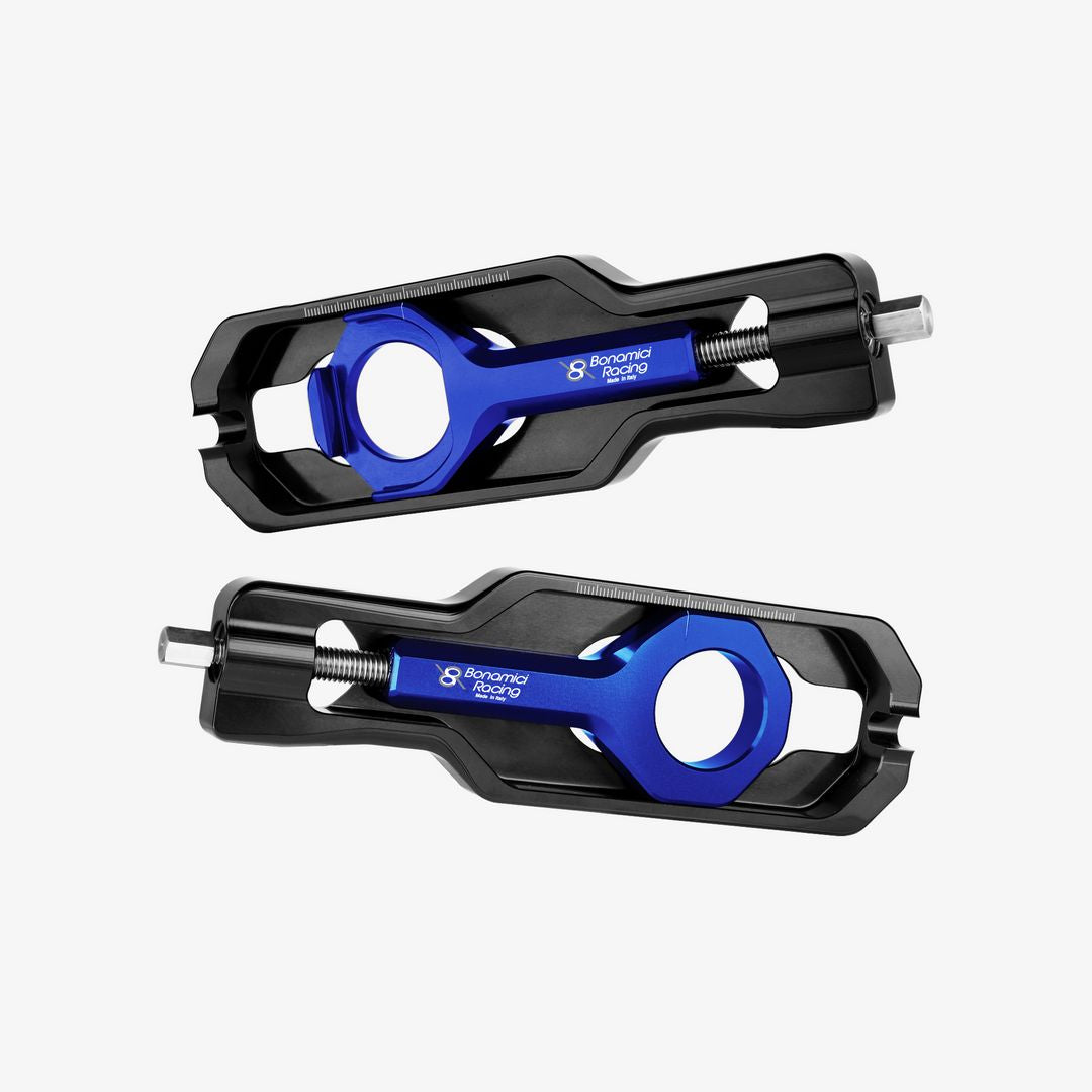 Bonamici Racing Chain Adjuster - Yamaha YZF R1 - BLUE