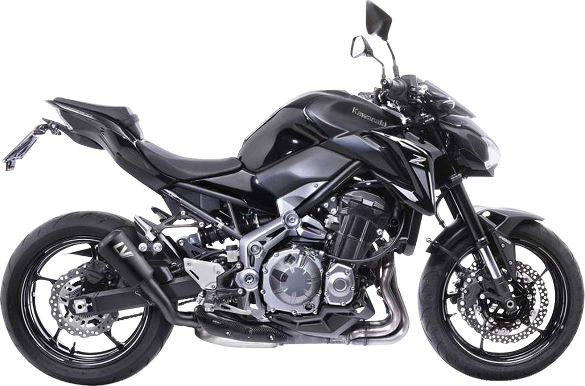 LeoVince LV-10 Slip-On Muffler - Full Black Stainless Steel - Z 900