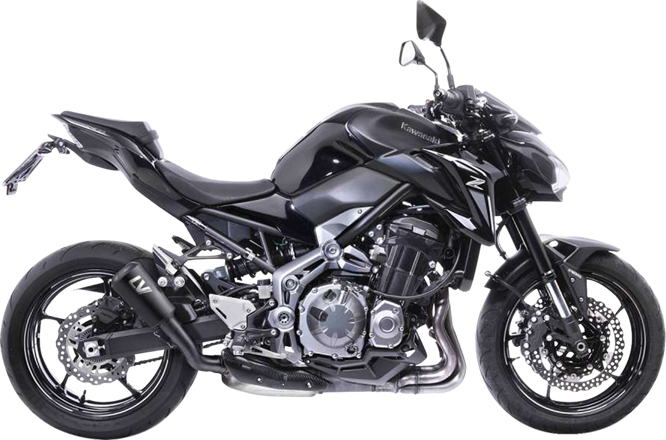 LeoVince LV-10 Slip-On Muffler - Full Black Stainless Steel - Z 900