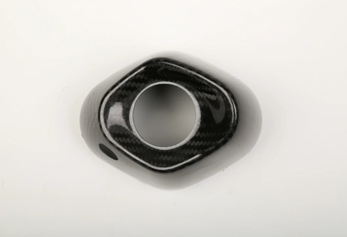 Yoshimura RS9 Carbon Fiber End Cap Cover Left Side