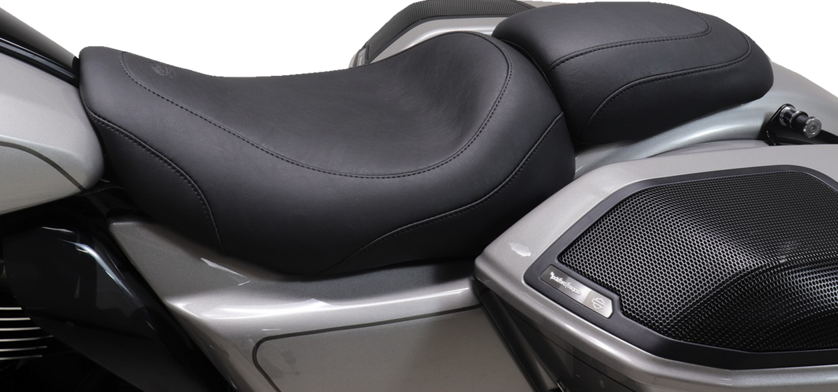 Mustang Padded Passenger Cowl - Black - Smooth - FLH/FLT '23-'25